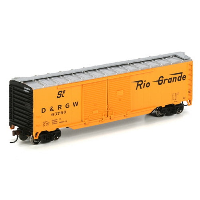 Athearn 98109 HO RTR Denver & Rio Grande Western 50′ Double Door Box Car #63760 NIB
