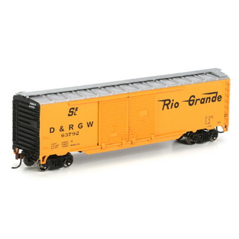 Athearn 98110 HO RTR Denver & Rio Grande Western 50′ Double Door Box Car #63792 NIB
