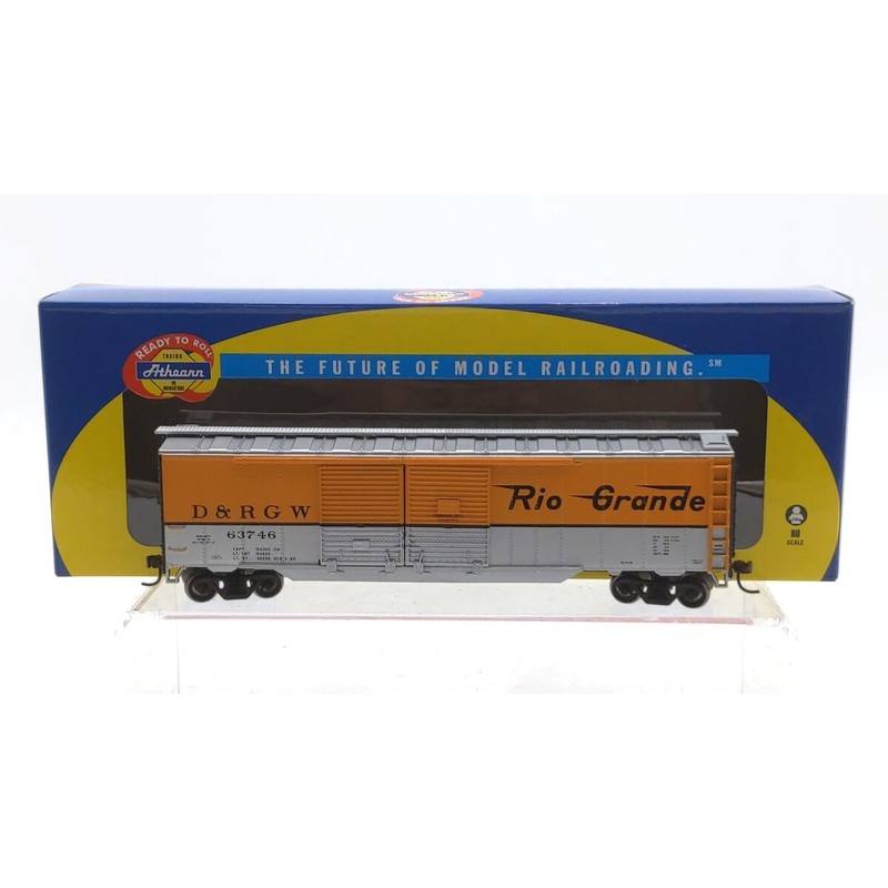 Athearn 98112 HO RTR Denver & Rio Grande Western 50′ Double Door Box Car #63746 LN/Box