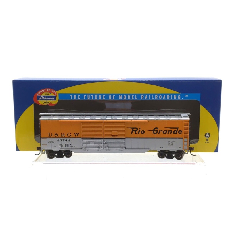Athearn 98113 HO RTR Denver & Rio Grande Western 50′ Double Door Box Car #63784 NIB