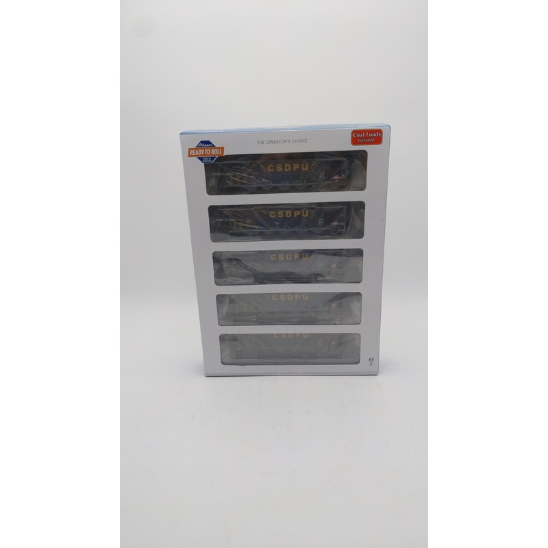 Athearn 98393 HO Scale CSDPU RTR 5-Bay Rapid Discharge Hopper #2 (Set of 5) MT/Box