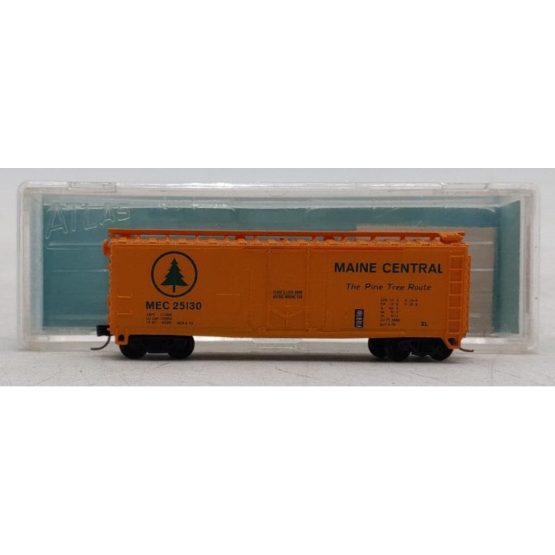 Atlas 3307 N Scale Maine Central 40′ Plugdoor Boxcar EX/Box