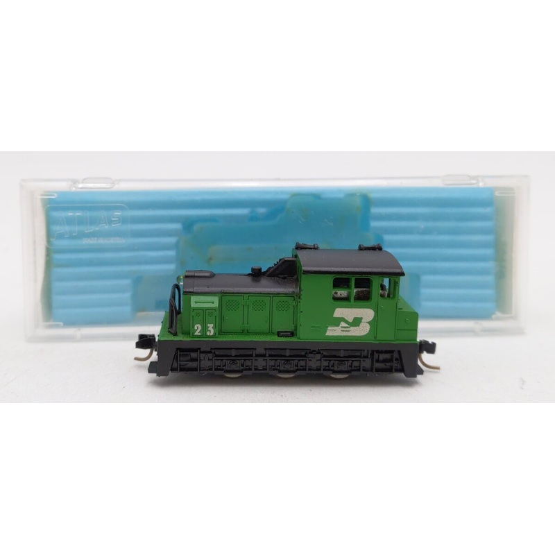 Atlas 4023 N Scale Burlington Northern 0-6-0 Industrial Switcher #23 EX/Box