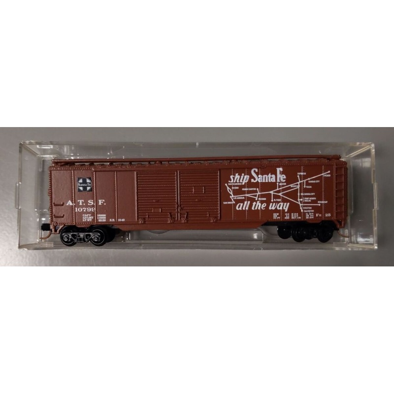 Atlas N Scale Atchison Topeka Santa Fe Boxcar #10799 LN