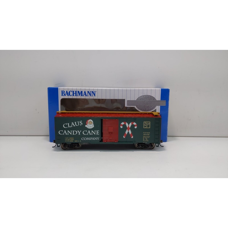 Bachmann 17007 HO Claus Candy Cane Co. 40′ Box Car NIB