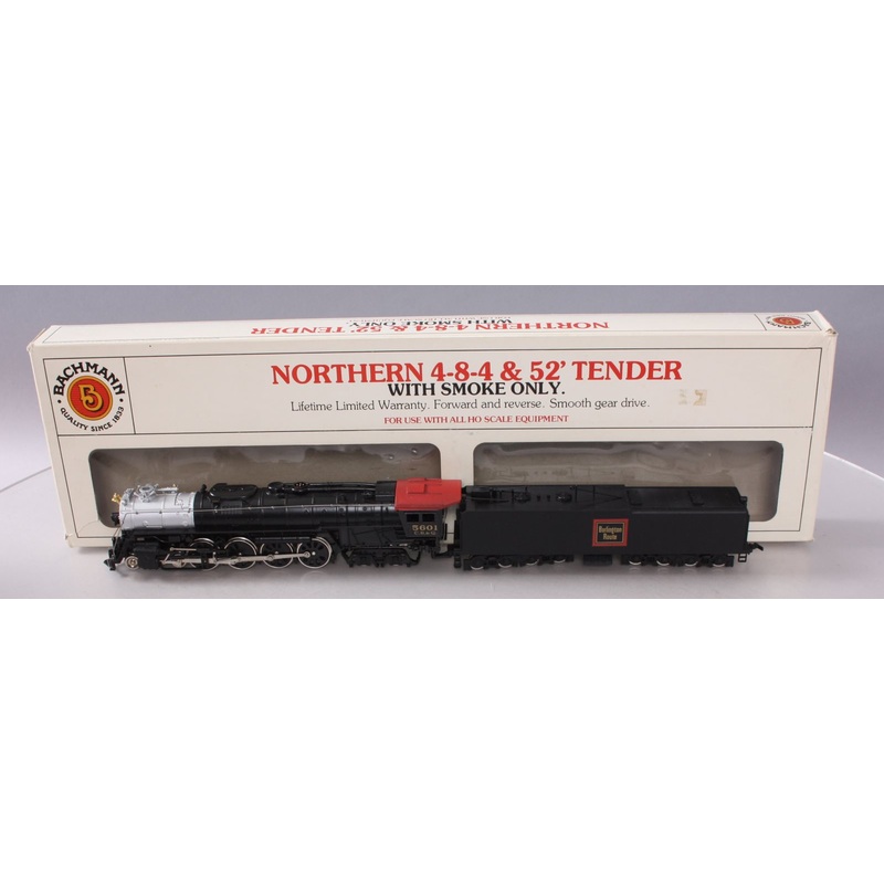 Bachmann 41-580-16 HO Burlington Northern 4-8-4 Steam Locomotive #5601 EX/Box