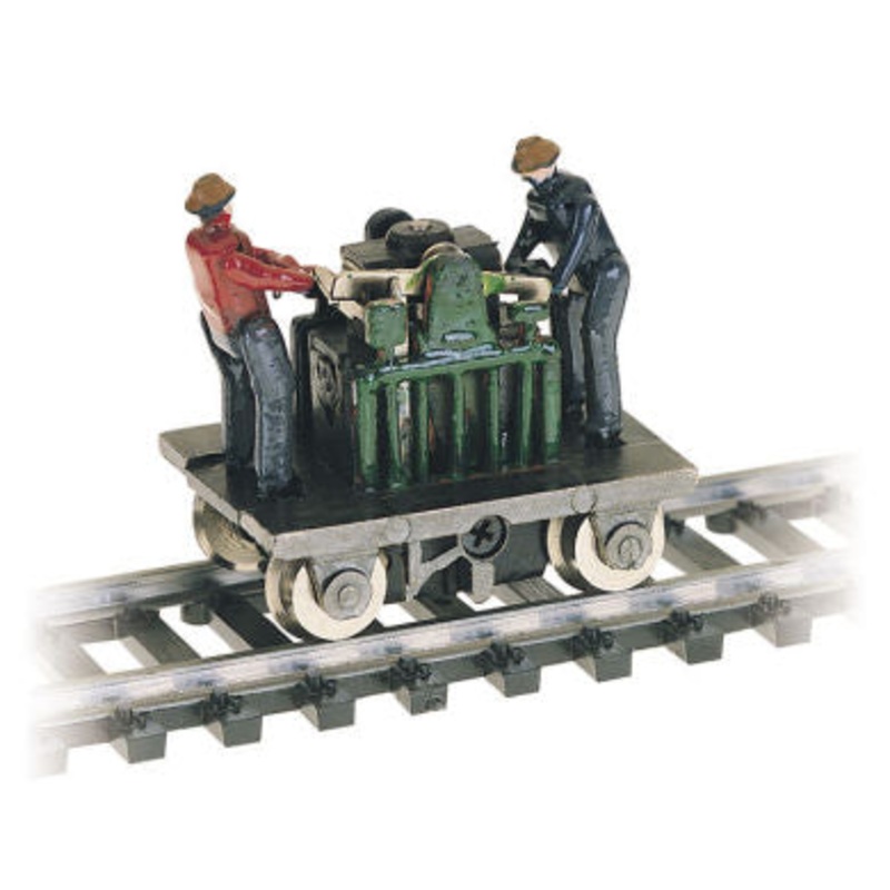 Bachmann 46202 HO Green Gandy Dancer Operating Hand Car LN/Box