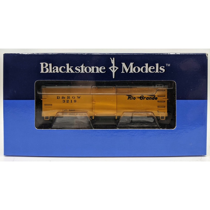 Blackstone Models B340119 HOn3 Scale D&RGW Economy Door Gold Boxcar #3219 NIB