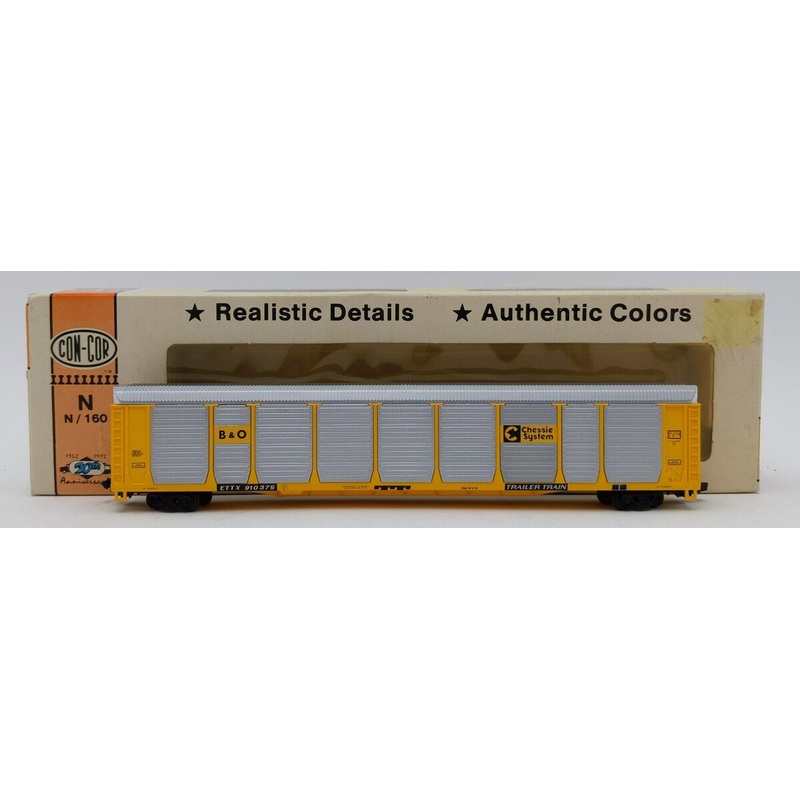 Con-Cor 00001-603009 (2) N B&O Chessie System Tri Level Auto Rack Car EX/Box