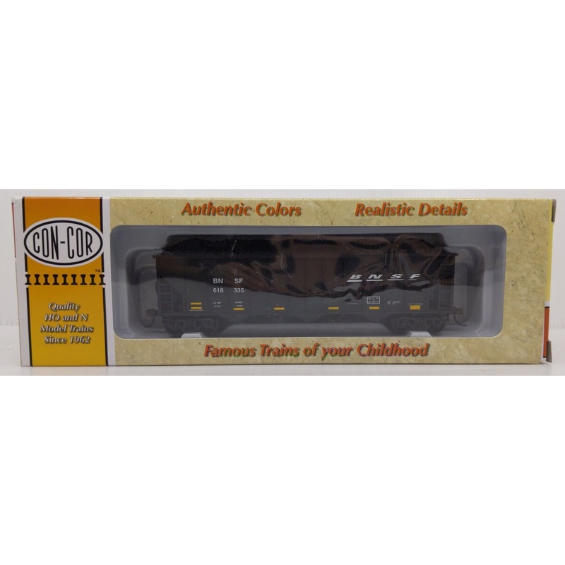 Con-Cor 0001-000514(A) HO Scale BNSF 12 Panel 100 Ton Coal Hopper #618335 NIB