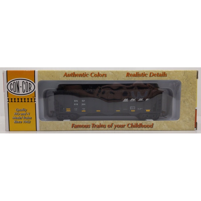 Con-Cor 0001-000514(B) HO Scale BNSF 12 Panel 100 Ton Coal Hopper #618364 NIB