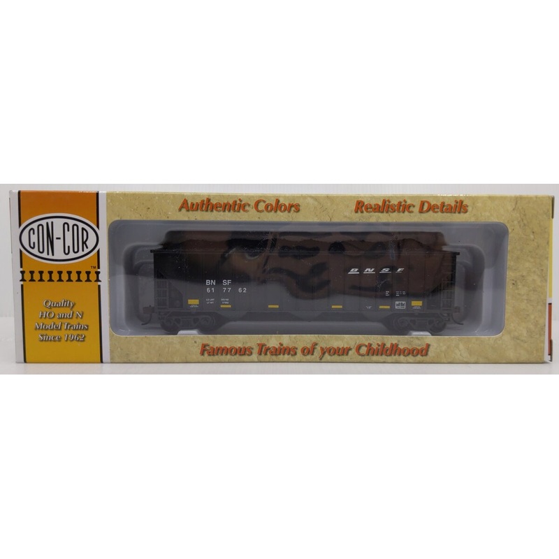 Con-Cor 0001-019366(10) HO Scale BNSF 15 Panel 100 Ton Coal Hopper #617762 NIB