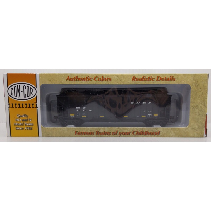 Con-Cor 0001-019366(8) HO Scale BNSF 15 Panel 100 Ton Coal Hopper #617746 NIB