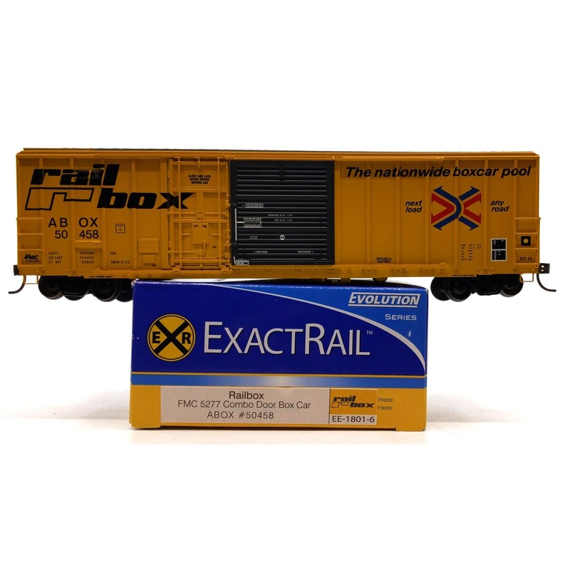ExactRail EE-1801-6 HO Scale Railbox Evans 5277 Combo Door Boxcar #50458 LN/Box