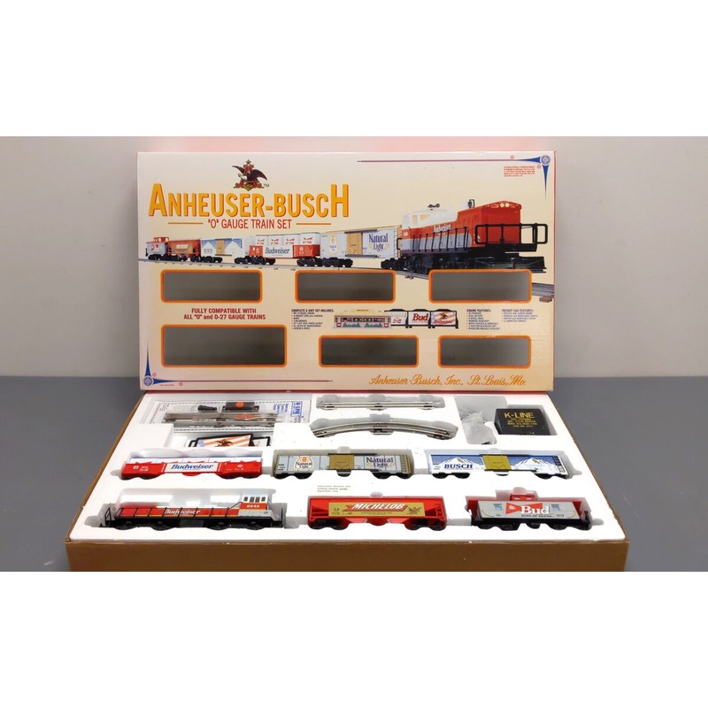 K-Line 1521 O Gauge Anheuser-Busch Beer Train Set EX/Box