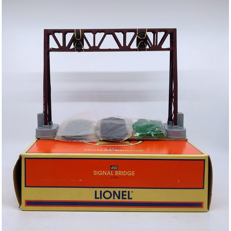Lionel 6-12895 O Gauge Operating Dual Signal Bridge LN/Box