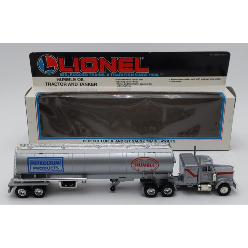 Lionel 6-12837 O Gauge Humble Oil Tractor Trailer & Tanker NIB