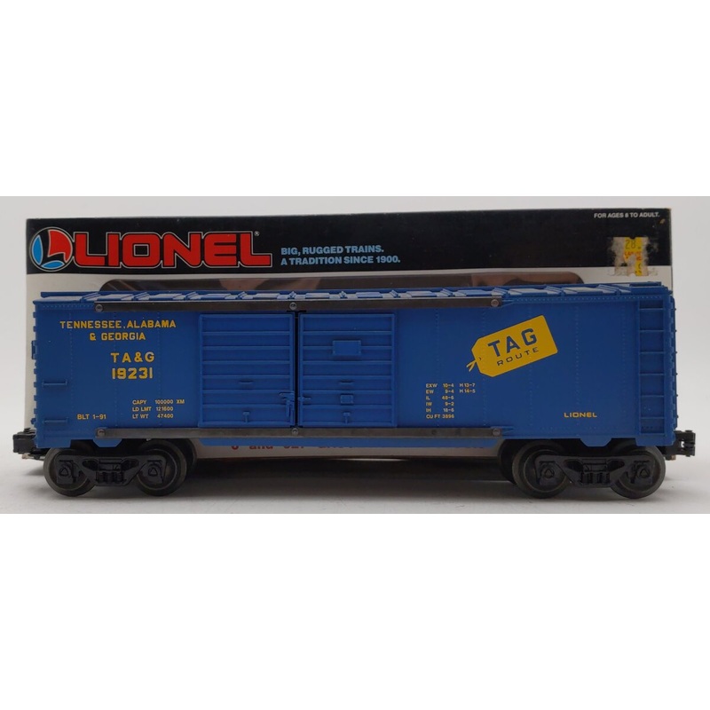 Lionel 6-19231 O Gauge Tennessee, Alabama and Georgia Double Door Boxcar EX/Box