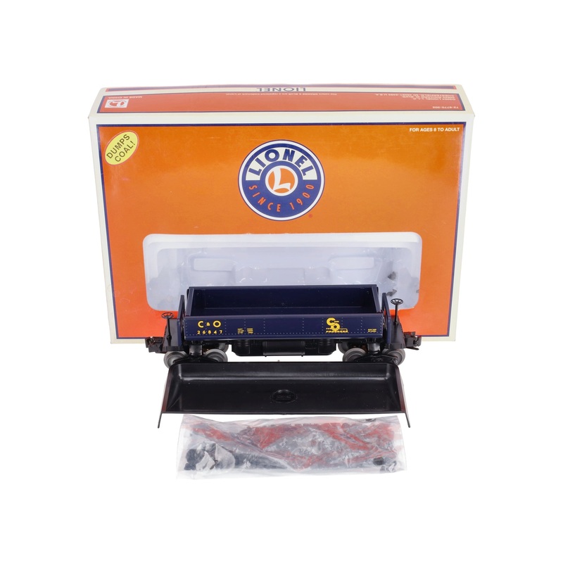 Lionel 6-26847 O Gauge C&O Operating Coal Dump Car NIB