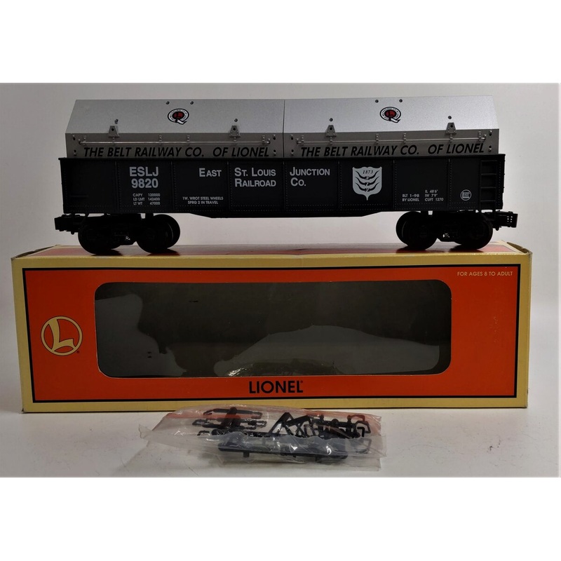 Lionel 6-26913 O Gauge East St. Louis Junction Gondola W/ Coil Covers #9820 LN/Box