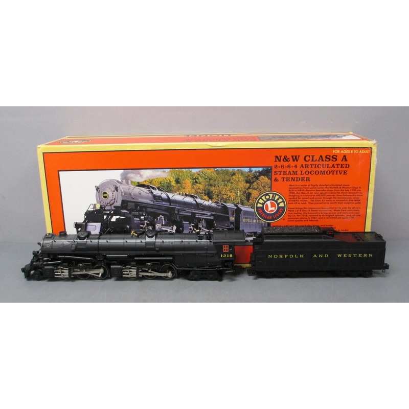 Lionel 6-28052 O Gauge N&W Class A Articulated 2-6-6-4 Steam Loco & Tender #1218 EX/Box