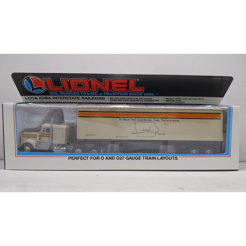 Lionel 6-52092 O Gauge LCCA Iowa Interstate Railroad Tractor Trailer LN/Box