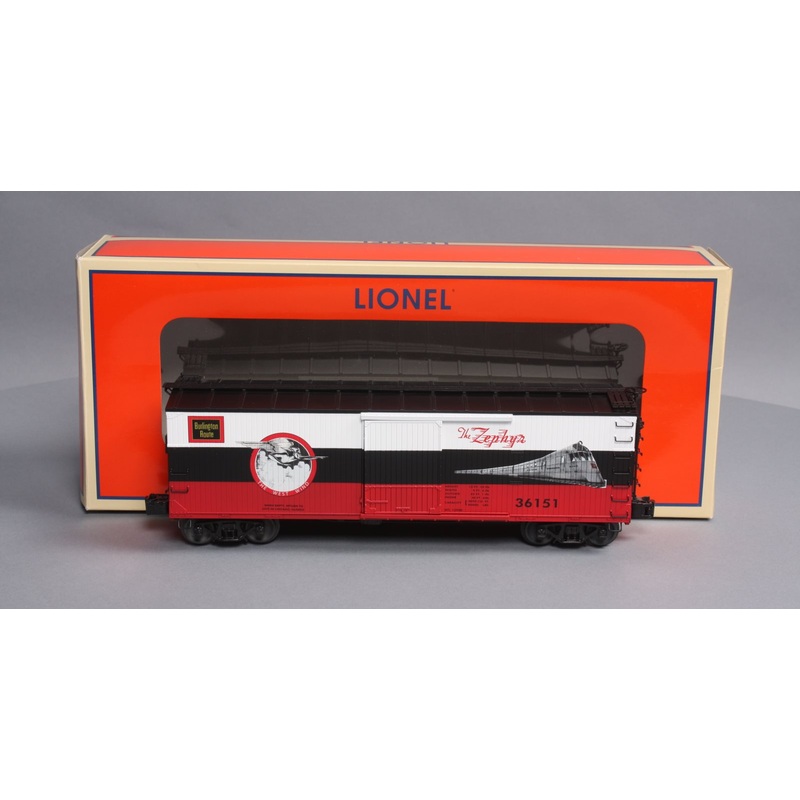Lionel 6-58228 O Gauge Burlington Zephyr LOTS 2015 Double-Sheathed Boxcar #36151 EX/Box