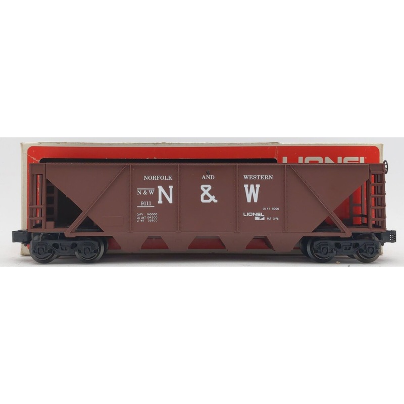 Lionel 6-9111 O Gauge Norfolk and Western 4-Bay Hopper LN/Box