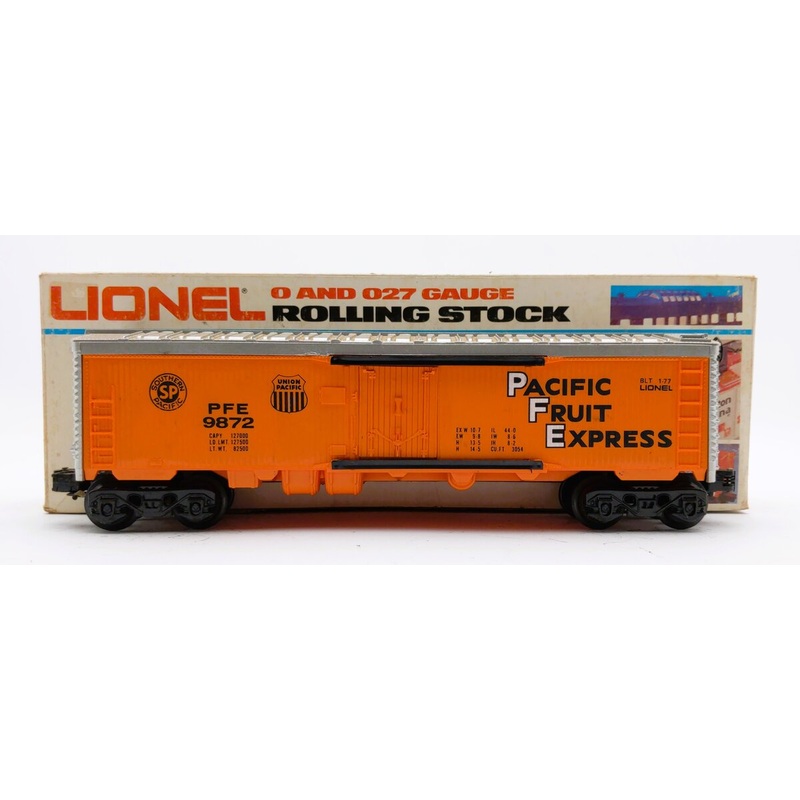 Lionel 6-9872 O Gauge Pacific Fruit Express Billboard Reefer Car EX/Box