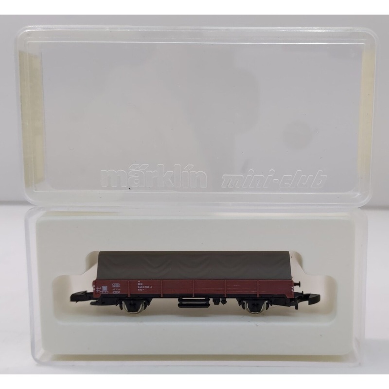 Marklin 8665 Z Scale Mini Club DB Low-Side Gondola w/Tarp Covered Load LN/Box