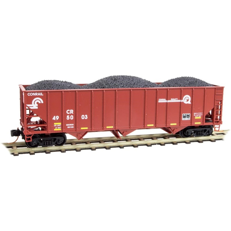 Micro-Trains 10800321 N Conrail 100-Ton 3-Bay Open Hopper w/Load #495003 NIB