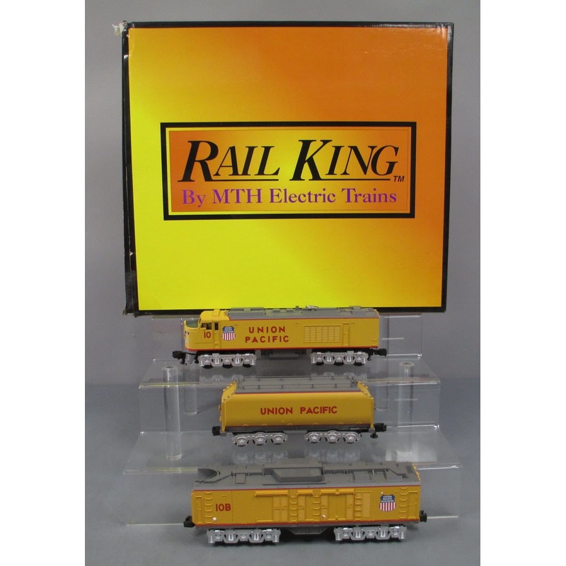 MTH 30-2009-LP O Gauge Union Pacific Gas Turbine Diesel Set w/PS1 #10/10B EX/Box