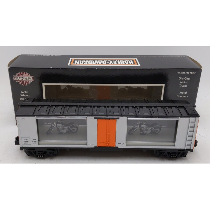 MTH 30-74196 Harley Davidson 2001 Dyna Low Rider Boxcar EX/Box