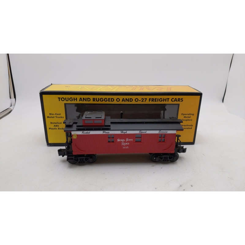 MTH 30-7705 O Gauge Nickel Plate Road Semi-Scale Illuminated Caboose #1115 EX/Box