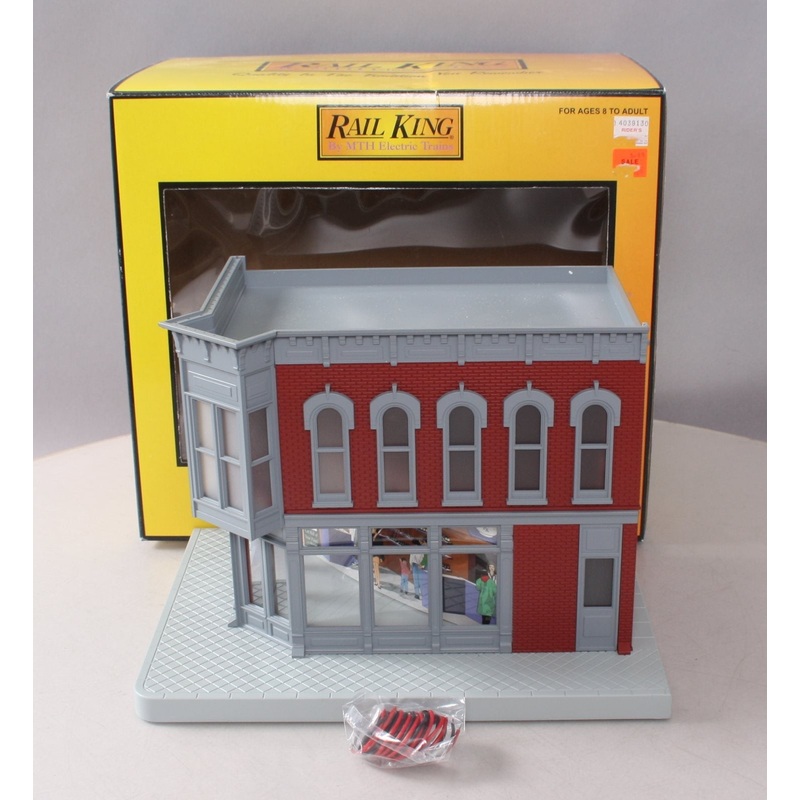 MTH 30-9012 O Gauge Corner Drug Store Red W/ Gray Trim LN/Box