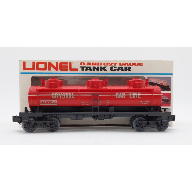 Lionel 6-9353 O Gauge Crystal Line Triple Dome Tank Car #9353 VG/Box