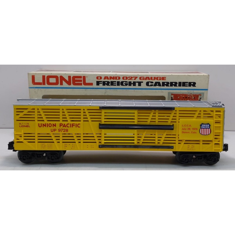 Lionel 6-9728 O Gauge Union Pacific LCCA Bi-level Stock Convention Car #9728 LN/Box