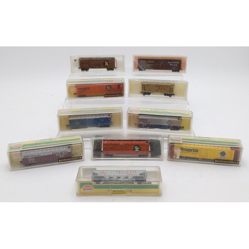 Model Power & Other N Scale Assorted Freight Cars [10] VG