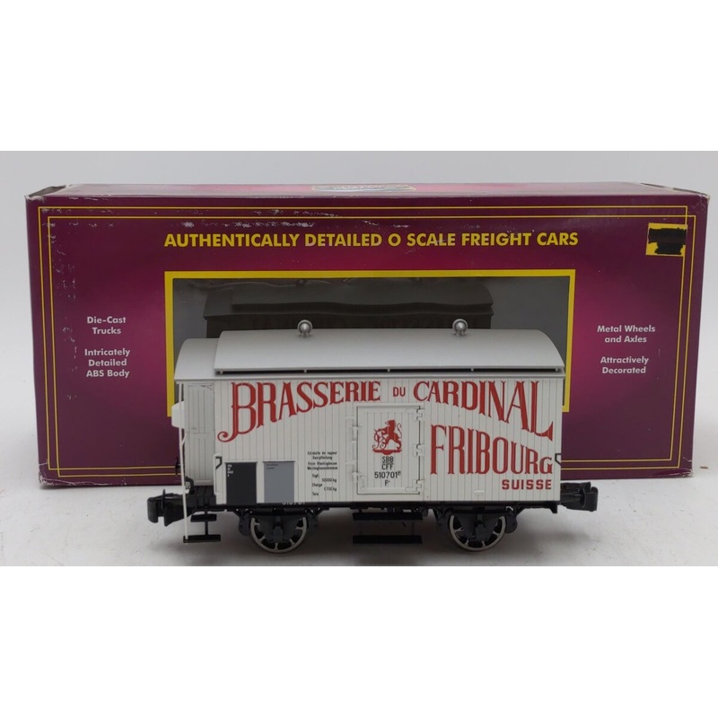 MTH 20-99002 O SBB/CFF Brasserie du Cardinal European Bierwagen Reefer #510701 NIB