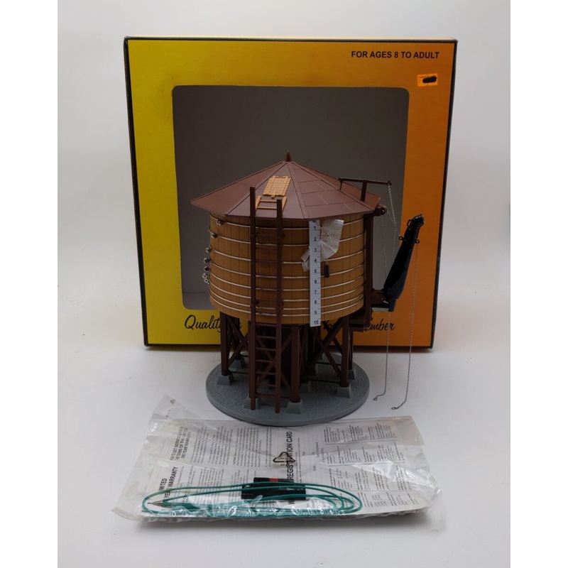 MTH 30-11028 O Operating Wood Water Tower NIB