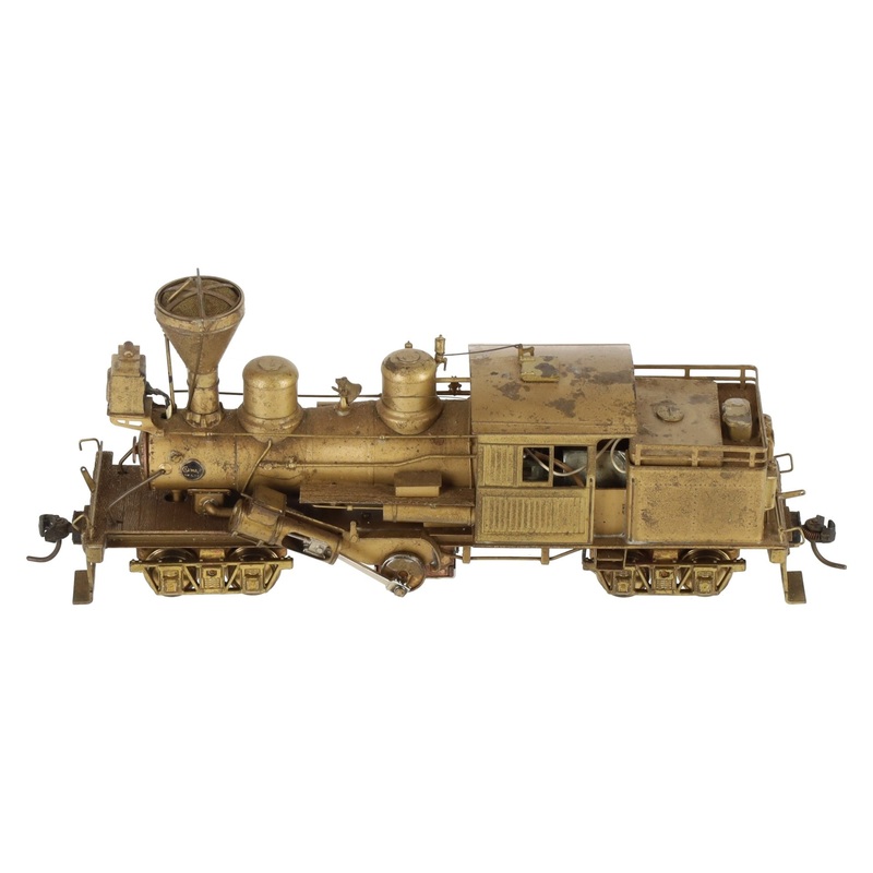 PFM United HO BRASS 2-Truck Logging Climax -Unpainted VG