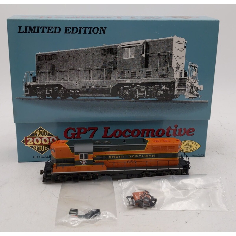Proto 2000 23033 HO Great Northern GP7 Phase II Diesel Locomotive #653 LN/Box