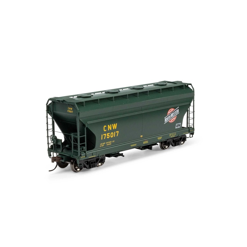 Athearn ATH-1677 HO Chicago & North Western ACF 2970 Covered Hopper #175017