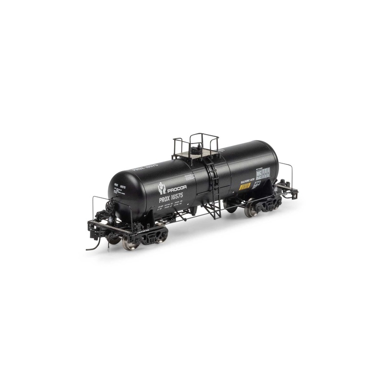 Athearn ATHGN15318 N PROX Black 13,600-Gallon Acid Tank #16575