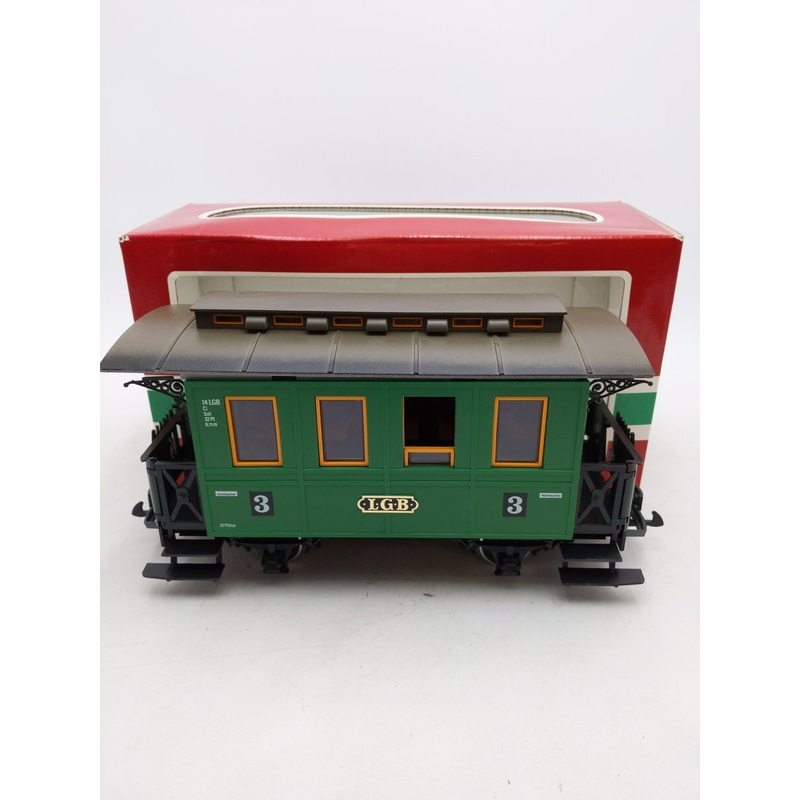 LGB 3010 G Scale Green 4-Wheel Passenger Car LN/Box
