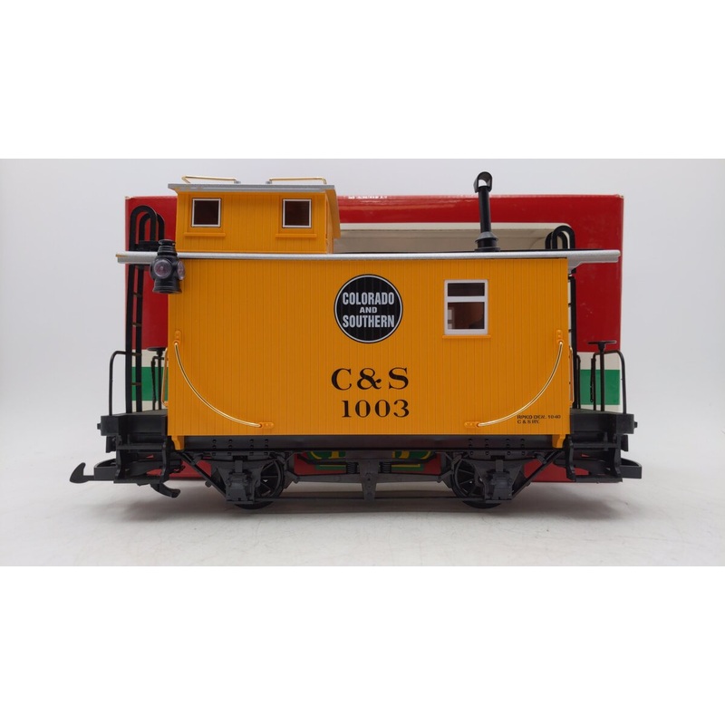 LGB 4065 G Scale Colorado & Southern Center Cupola Caboose – Plastic Wheels EX/Box