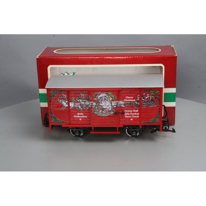 LGB 4335S G Scale Christmas Boxcar w/ Sounds [Metal Wheels] EX/Box