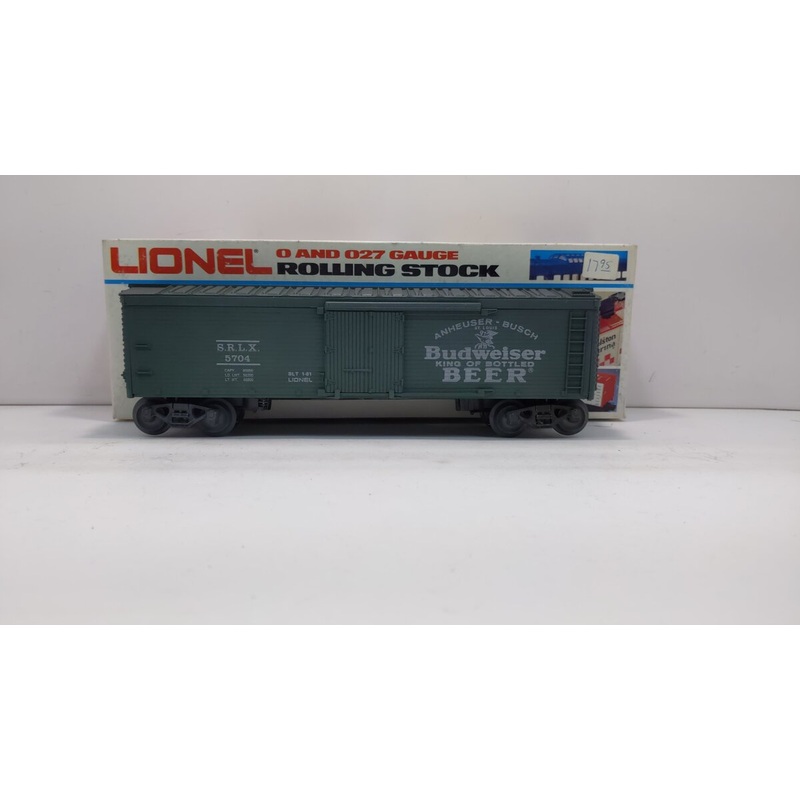 Lionel 6-5704 O Gauge Budweiser Woodside Reefer LN/Box