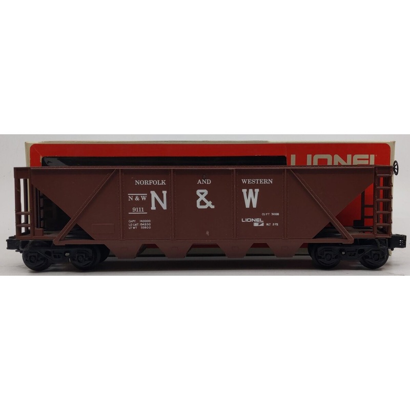 Lionel 6-9111 O Gauge Norfolk and Western 4-Bay Hopper #9111 LN/Box