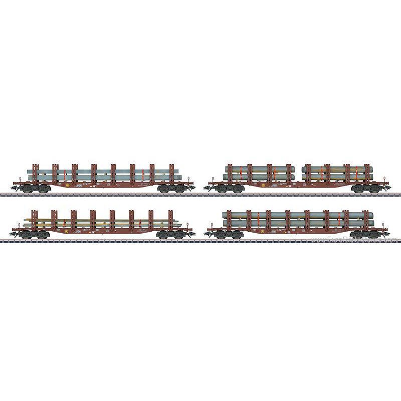 Marklin 47319 HO German Railroad, Inc. Steel Transport Set (4) LN/Box